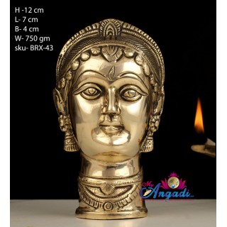 Gauri Face/Head Brass Statue 