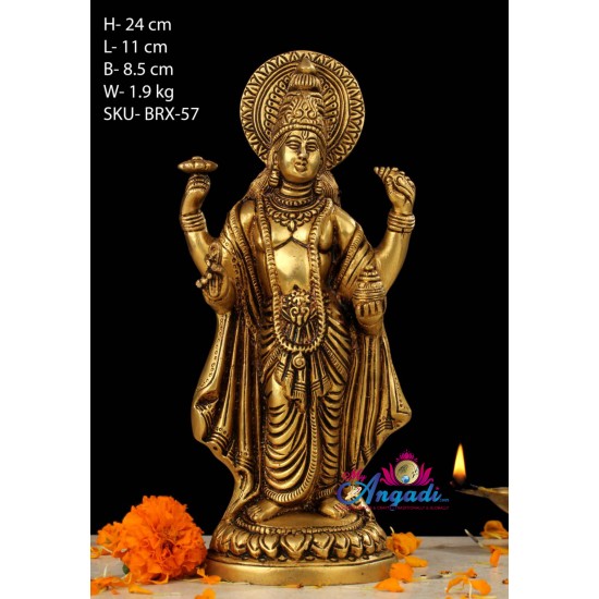 Vishnu Brass Statue