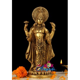 Vishnu Brass Statue