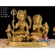 Shivan Family Brass Statue