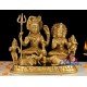 Shivan Family Brass Statue