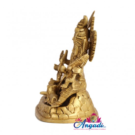 Shivan Family Brass Statue Shivan Family Brass Statue