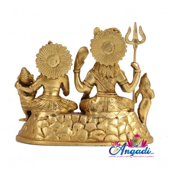 Shivan Family Brass Statue Shivan Family Brass Statue