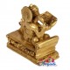 Ganesha Reading Book Brass statue