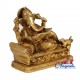 Ganesha Reading Book Brass statue Ganesha Reading Book Brass statue