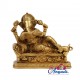 Ganesha Reading Book Brass statue Ganesha Reading Book Brass statue