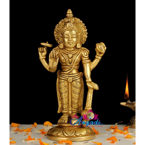 Vishnu Brass Statue