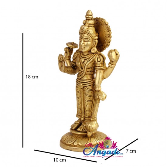 Vishnu Brass Statue