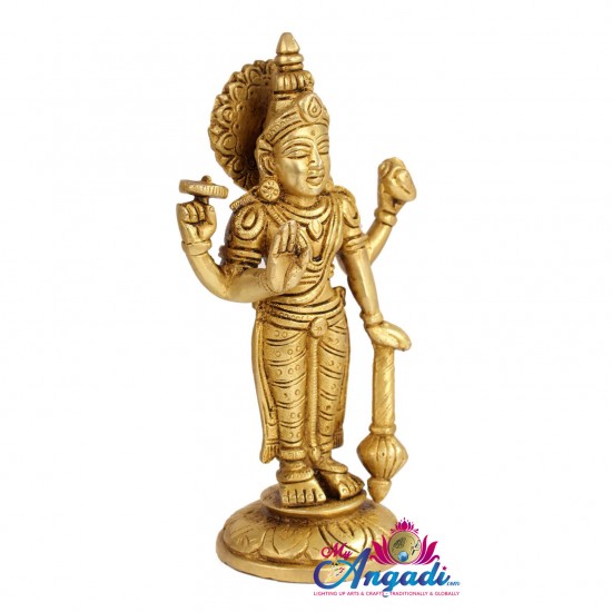 Vishnu Brass Statue