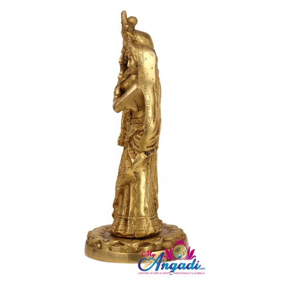 Radha Krishna Brass Statue