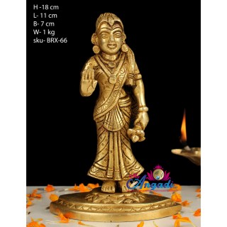 Radha Brass Statue