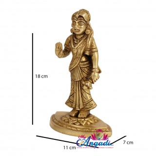 Radha Brass Statue