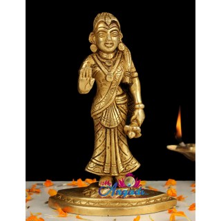 Radha Brass Statue