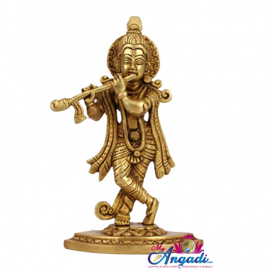  Krishna Brass Statue