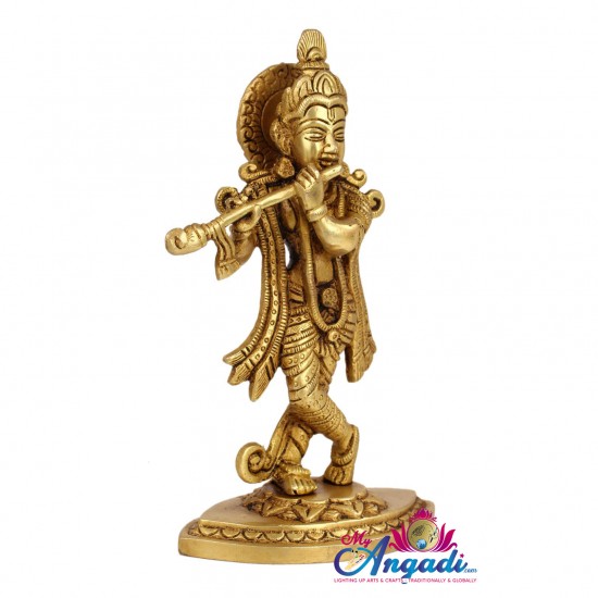  Krishna Brass Statue