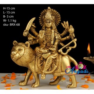  Durga Brass Statue