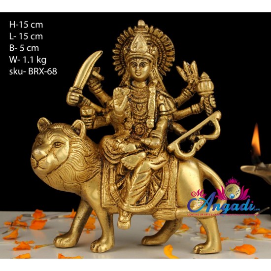  Durga Brass Statue