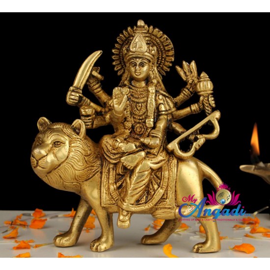  Durga Brass Statue