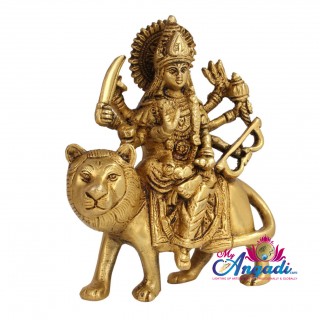  Durga Brass Statue