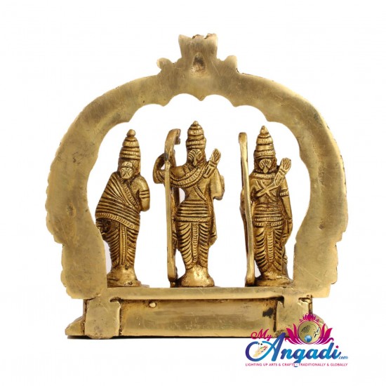 Raman with Seetha Lakshmanan Brass Statue Raman with Seetha Lakshmanan Brass Statue