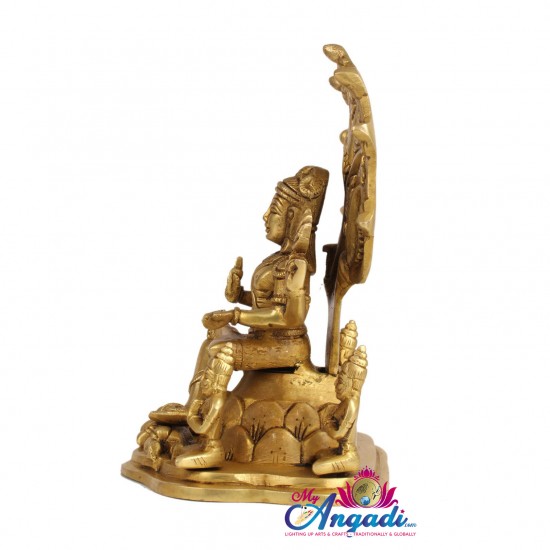  Dakshina Moorthy Brass Statue