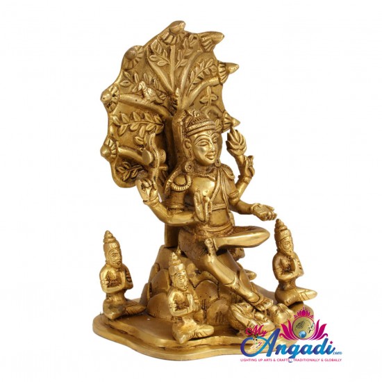  Dakshina Moorthy Brass Statue