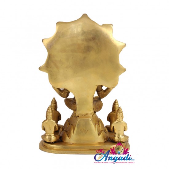  Dakshina Moorthy Brass Statue