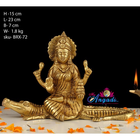 Ganga Brass Statue Ganga Brass Statue