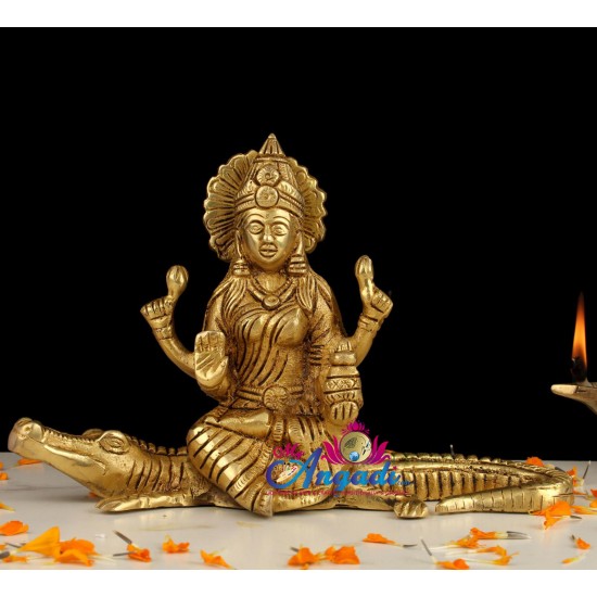 Ganga Brass Statue Ganga Brass Statue