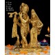 Radha Krishna Brass Statue