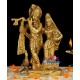 Radha Krishna Brass Statue