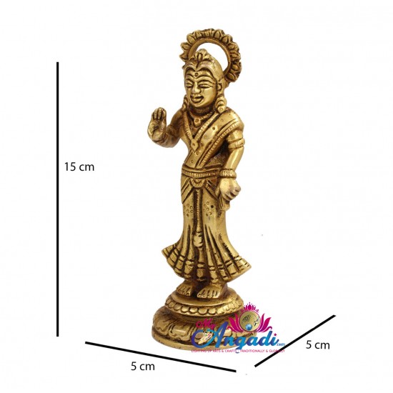 Radha Brass Statue