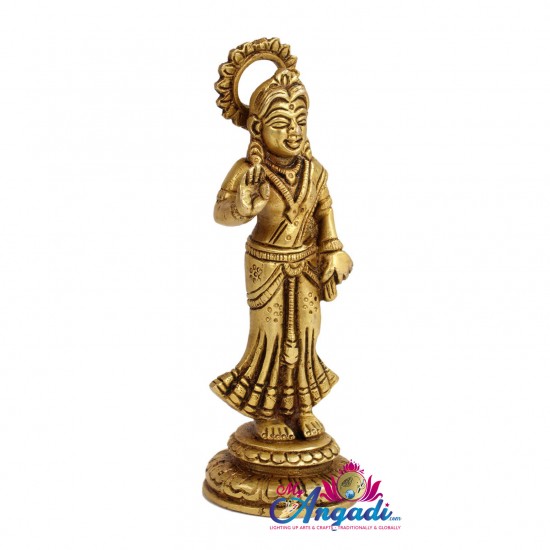 Radha Brass Statue