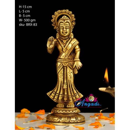 Radha Brass Statue