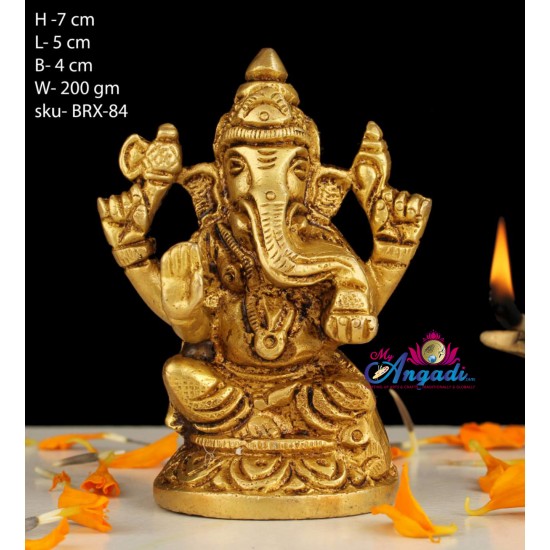 Ganesha Brass Statue