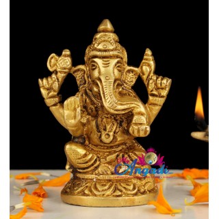 Ganesha Brass Statue