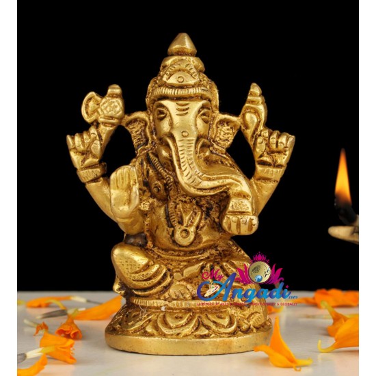 Ganesha Brass Statue