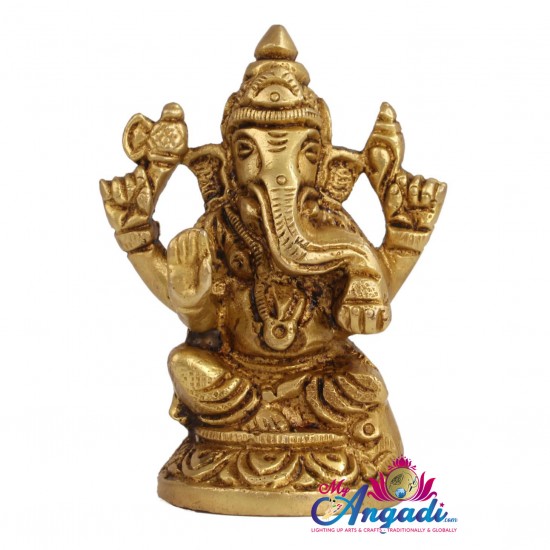 Ganesha Brass Statue