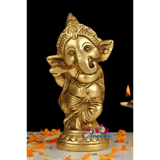 Bala Ganesha Brass Statue