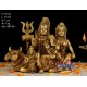 Shivan Family Brass Statue Shivan Family Brass Statue