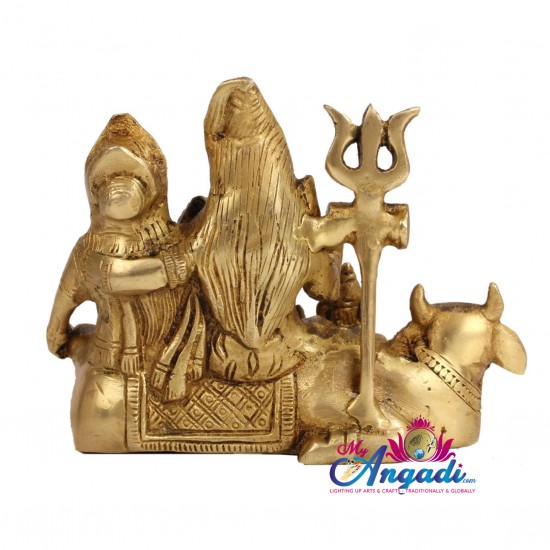Shivan Family Brass Statue Shivan Family Brass Statue