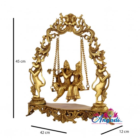 Radha Krishna Swinging Brass Statue Radha Krishna Swinging Brass Statue