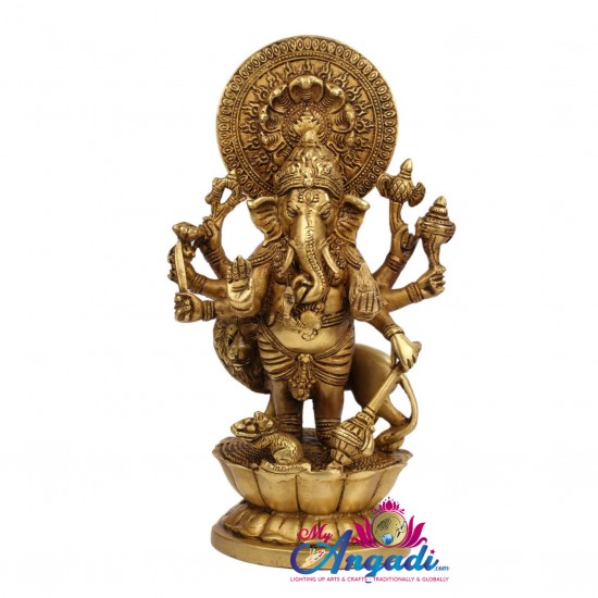 Kanthrishti Ganesha Brass Statue Kanthrishti Ganesha Brass Statue