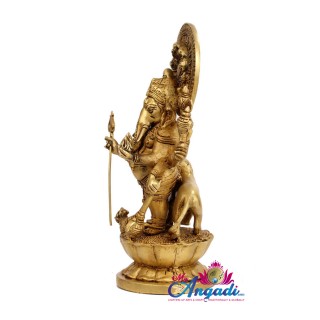 Kanthrishti Ganesha Brass Statue