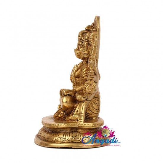 Panchamuga Anjaneya Brass Statue Panchamuga Anjaneya Brass Statue