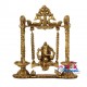  Ganesha Swinging With Lamp Brass Statue