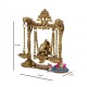  Ganesha Swinging With Lamp Brass Statue