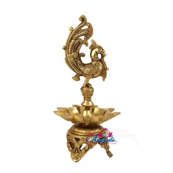 Brass Peacock Lamp Brass Peacock Lamp