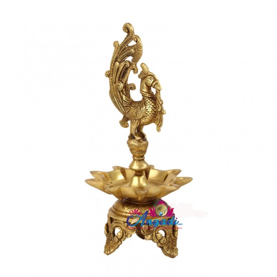 Brass Peacock Lamp Brass Peacock Lamp