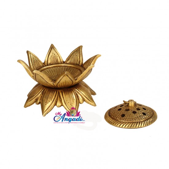 Brass Lotus Dhuni